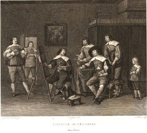 Craesbeeck, After: Joost van; draughtsman: Jacques Swebach-Desfontaines; N Thomas, engraver - L'Atelier de Craesbeke. First Edition