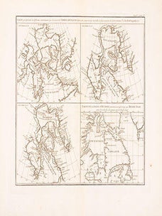 Item #51-3717 Carte qui represente les differentes connnoissances que l'on a eues des Terres...