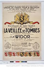 Item #51-3752 La Veillée des Tombes Cérémonie Solenelle...A LA MÉMOIRE DES SOLDATS BELGES...