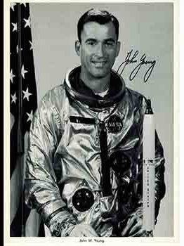 A Collection of 20 mainly Signed Photographs by the major American First Generation Astronauts: Neil Armstrong; John W. Young; Charles A. Bassett; Scott Carpenter; Edgar B. White; John Glenn; Alan L. Bean; Edwin Aldrin, Jr.; William A. Anders; Russell L. Schweickart; David. R. Scott; Michael Collins; Frank Borman; James McDivitt; James Lovell, Jr.; R. Walter Cunningham; Charles Conrad, Jr.; Donn Eisele; Richard; Gordon, Jr.; Walter Schirra.