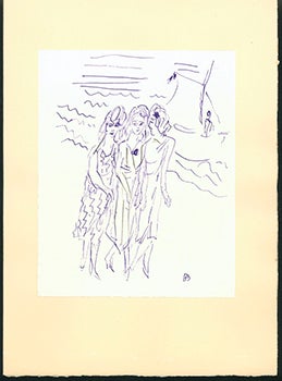 Correspondances. Livre manuscrit à la plume composé entièrement par Pierre Bonnard. (Manuscript artist book by Pierre Bonnard). First, limited edition. New condition.
