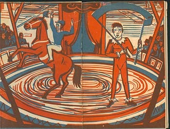 Item #51-3824 Zirkus and Tazende Matrosen. First edition woodcuts. Erich Heckel.