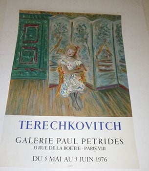 Item #51-3869 Terechkovitch. Du 5 Mai au 5 Juin 1976. First edition of the poster. Constantin...