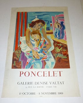 Item #51-3870 Poncelet. First edition of the poster. Maurice Georges Poncelet, 1879–1978...