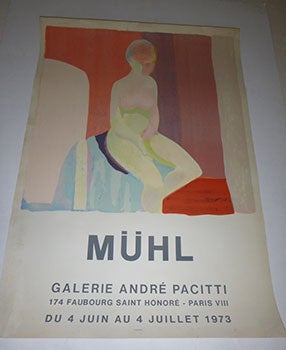 Item #51-3872 Mühl. First edition of the poster. Roger Mühl