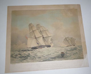 Item #51-3881 H.M. Brig Acorn, 16 Guns, in chase of the Piratical Slaver Gabriel. To Captain...