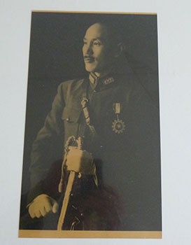 Item #51-3884 Photograph of Chiang Kai-shek circa 1930s in Military Uniform, Grasping Sword...
