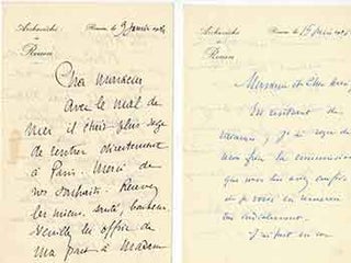 Item #51-3933 Letters from Pierre-Florent-André du Bois Archevêque de Rouen to Vincent to...