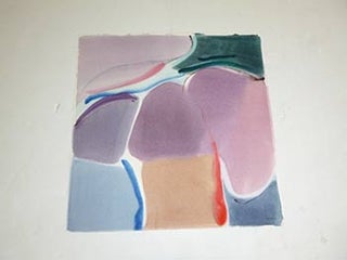 Item #51-3954 Abstract Composition. Original watercolor. Bev Judd, 1938 ~ 2014