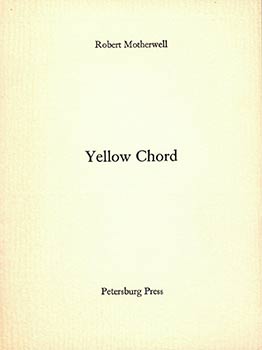 Item #51-3958 Prospectus for the etching "Yellow Chord. "First edition. Robert Motherwell, 1915...