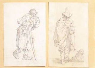 Item #51-3985 Three Original Drawings of Men. J. Revel