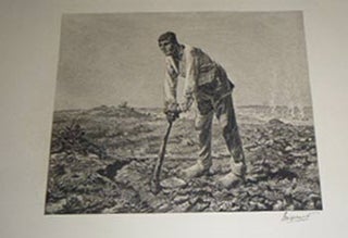 Item #51-4006 The Hoer. First edition of the etching. Félix after Jean-François...