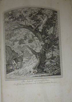 Item #51-4046 Der Anstand auf einen Hirschen. Im Walde bey Schleisheim nach der Natur gezeichnet. Anno 1735.. First edition of the engraving. Johann Elias Ridinger.