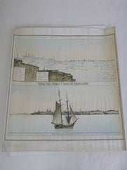 Item #51-4052 Vista del Pueblo y Radas de Buenos-Ayres. (Original 19th Century View). C. H...