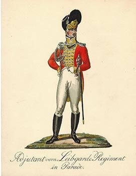 Item #51-4063 Adjutant vom Leibgarde Regiment in Parade. Alexander ? Sauerweid, After