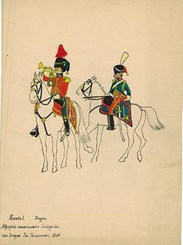 Item #51-4066 Herzoglich warschausche Leibgarde des Prinzen Jos. Ponaitowski. 1809. Pologne....