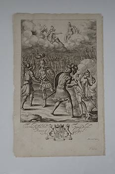 Hollar, Wenceslaus (1607-1677) after Francis Cleyn (1582-1658) - Amata and Lavinia Among the Bacchantes. Original Etching