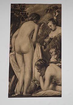 Item #51-4074 Allegory of Fertility. Original engraving. [middle section]. Jacob Jordaens