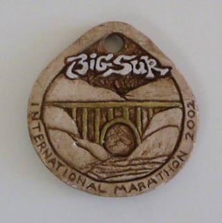 Item #51-4079 Big Sur International Marathon. 2002. Ceramic plaque. Big Sur Marathon Artist