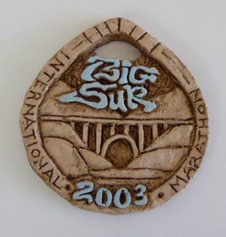 Item #51-4080 Big Sur International Marathon. 2003. Ceramic plaque. Big Sur Marathon Artist