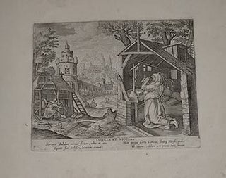 Solitudo, sive vitæ foeminarum anachoritarum, ab Adriano Collardo collectæ atque expressæ : A. Cornelio Kiliano Dufflaeo Carmine elegiaco explanatæ (Female Hermits in Landscapes). First edition.