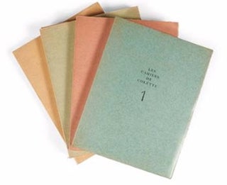 Item #51-4102 Les Cahiers de Colette. First editions. Signed. (Volumes specially printed for la...