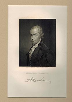 Item #51-4106 Portrait of Alexander Hamilton First edition of the engraving. John Francis Eugene...
