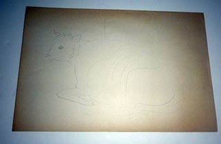 Item #51-4114 Study of a Cow. Original drawing. Marguerite Zorach, attributed