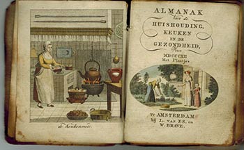 Es., L. van ; W. Brave - Almanak Voor de Huishouding, Keuken En Gezondheid Voor Mdcccxii. [Almanac of the Kitchen, , Household and Health for 1812] First Edition
