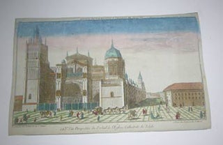 Item #51-4168 123. Vüe Perspective du Portail de l'Eglise Cathédrale de Tolède. Original 18th...