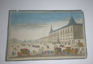 Item #51-4169 119. Vüe Perspective du Palais du Duc d'Aveiro à Lisbonne. Original 18th Century...