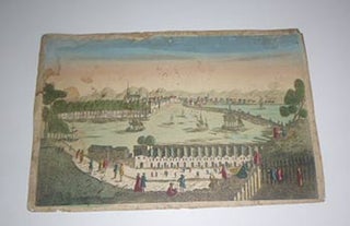 Item #51-4175 Vue de Baïonne. ( Bayonne)... Original 18th Century vue optique. Paul André...