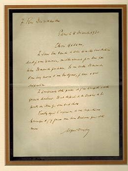 Item #51-4189 Alfred Dreyfus. Original Autograph letter. Alfred Dreyfus