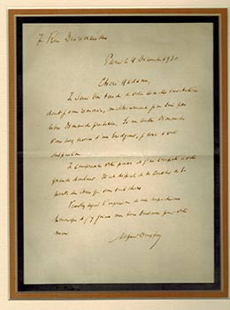 Item #51-4189 Alfred Dreyfus. Original Autograph letter. Alfred Dreyfus