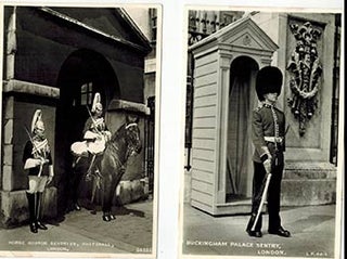 Item #51-4209 Guards at Parade, Whitehall and Buckingham Place. Original photographs. Valentine,...