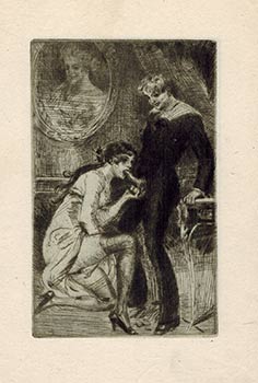 Item #51-4262 Six erotic etchings for Femmes by Paul Verlaine. Verlaine Paul, Frans de Geetere,...