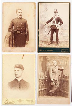 Item #51-4282 Collection of Six late Victorian era Soldiers in Uniforms... Original photographs....