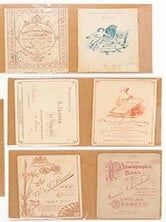 Collection of Cartes de visite of British, German and Austrian Photographers. Vintage Originals.