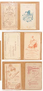 Collection of Cartes de visite of British, German and Austrian Photographers. Vintage Originals.