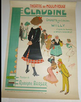 Item #51-4357 Claudine. Opérette en trois actes de Willy d'après les romans de Willy et Colette...
