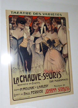 Dola, Georges (1872-1950) - La Chauve-Souris. (Die Fledermaus) Oprette En 3 Actes D'Aprs H. Meilhac Et L. Halvy. Livret de Paul Ferrier. Musique de Johann Strauss. Original Poster