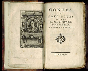 Item #51-4445 Contes et nouvelles en vers .Par M. de la Fontaine. First edition. Jean de La Fontaine, François-Nicolas Martinet, engraver.
