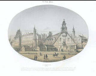 Item #51-4466 La Samaritaine en 1630. First edition of the lithograph. lithographer Barousse