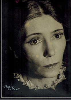 Item #51-4500 Portrait of Ludmilla Pitoeff in Survivre. First edition of the original silver...
