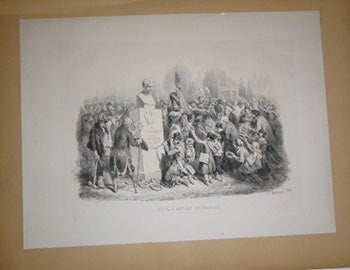 Item #51-4534 A Charlet, le Peuple (30 décembre 1845) Dédié à Madame Vve Charlet. First edition of the lithograph. Hippolyte Bellangé, Joseph-Louis-Hippolyte Bellangé, lithographer Villain.