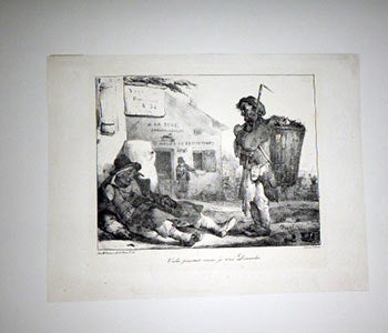 Charlet, Nicolas Toussaint (1792-1845); Jean-Franois Villain, imprimeur-lithographe; - Voil, Pourtant Comme Je Serai Dimanche. First Edition of the Lithograph