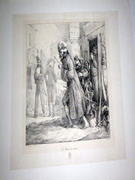 Item #51-4567 La Manie des Armes. First edition of the lithograph. Nicolas Toussaint Charlet,...