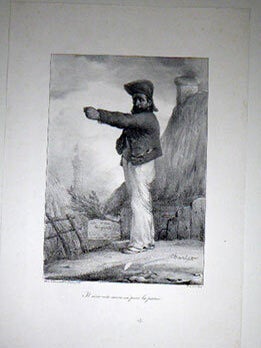 Item #51-4569 Il m'en reste un encore pour la patrie. First edition of the lithograph. Nicolas...