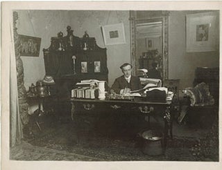 Item #51-4615 Original photograph of Henri Bataille in his Office. Henri Manuel