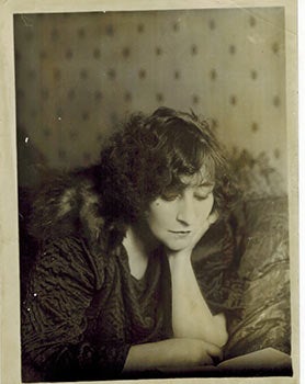 Item #51-4629 Original photograph of a pensive Colette. Thérèse Bonney.